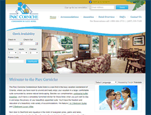 Tablet Screenshot of parccorniche.com